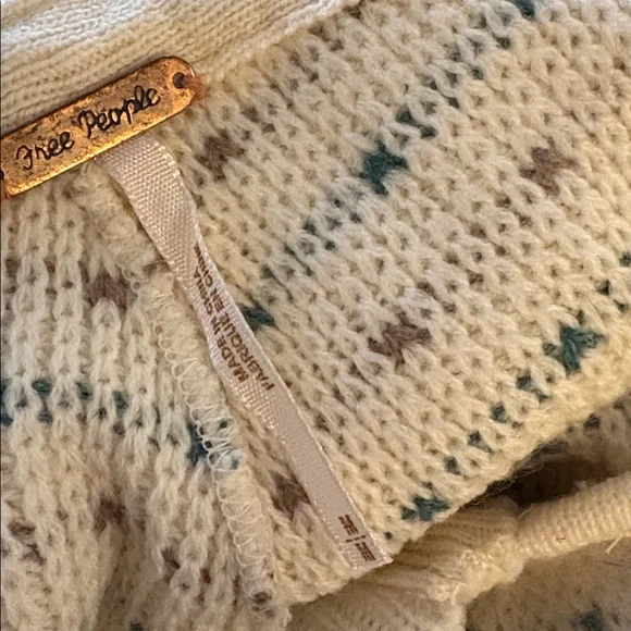 Free People Cozy Cream Hooded Cardigan Sweater - Picture 9 of 9